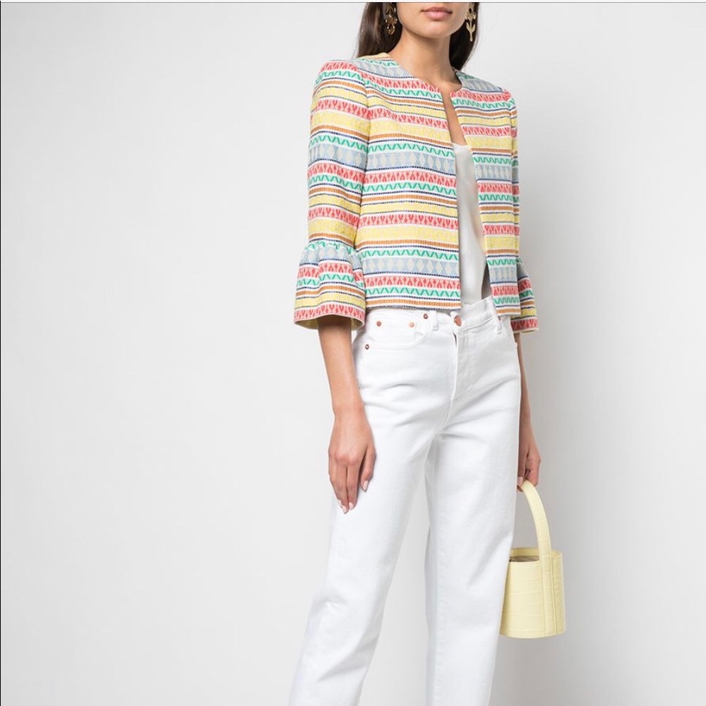 Alice + Olivia Kidman embroidered colorful jacket